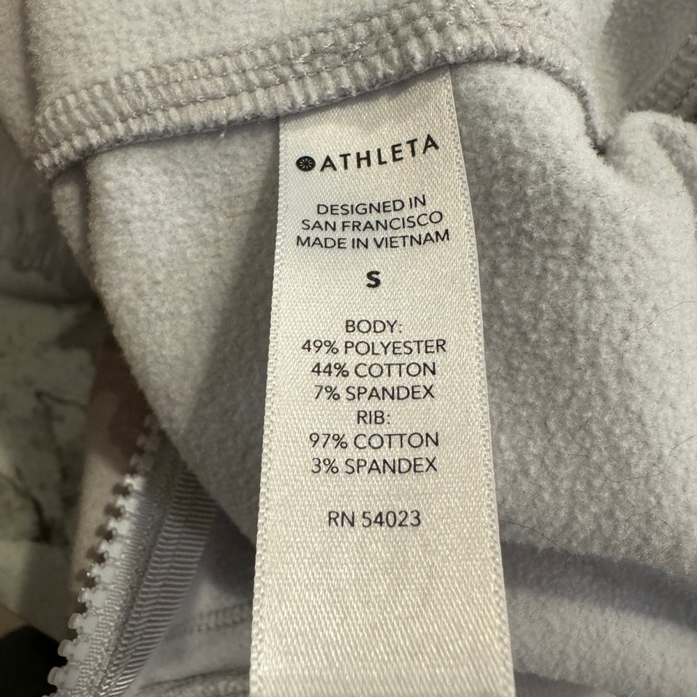 Athleta Triumph Hoodie, size small, grey and white camo, EUC - Picture 8 of 8